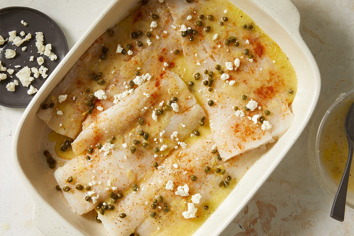 Sprinkle with seafood seasoning.