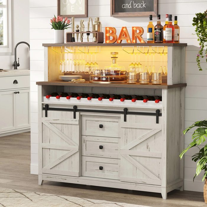 Farmhouse Wine Bar Cabinet