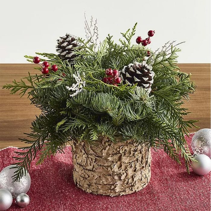Holiday Rustic Centerpiece Via Bouqs.com