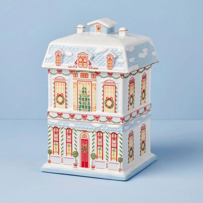 Lenox Spice Village Christmas Cookie Jar