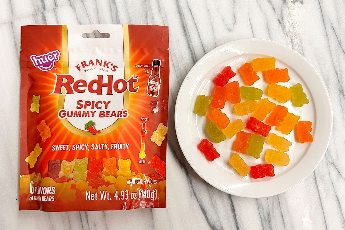I Tried Franks Redhot Spicy Gummy Bears Franks Red Hots Gummies