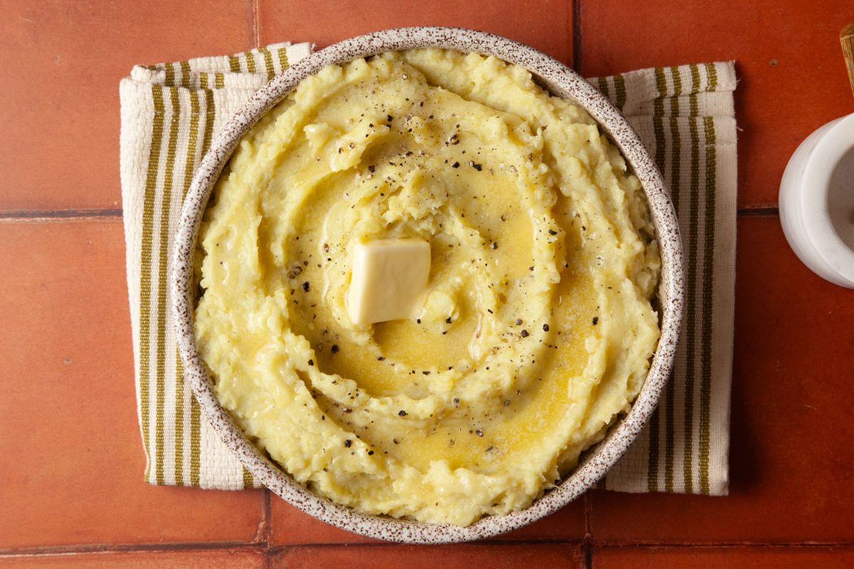 Mashed Japanese Sweet Potatoes 