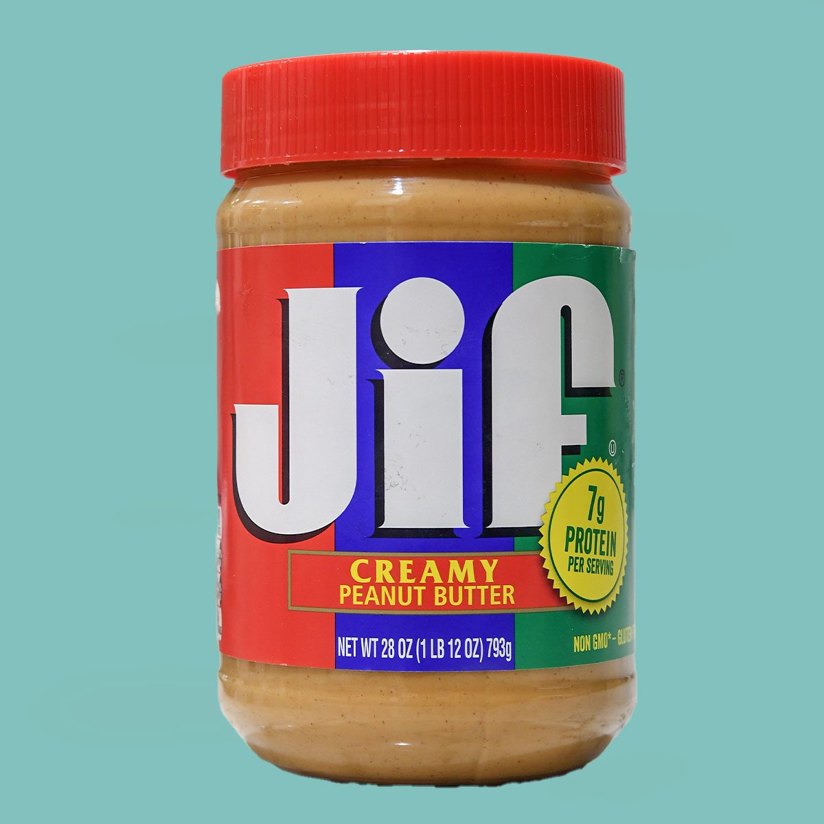 jar of Jif peanut butter