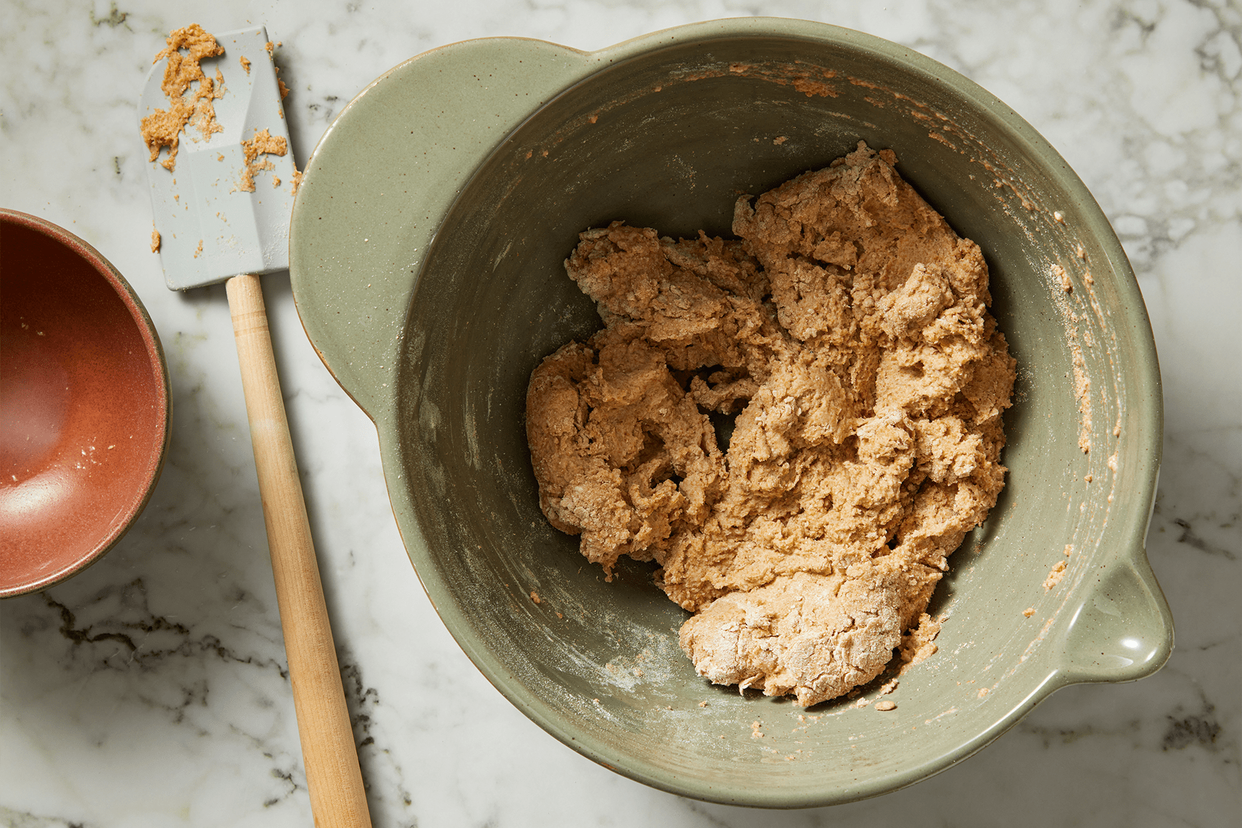 mixture of yeast granula sugar and milk