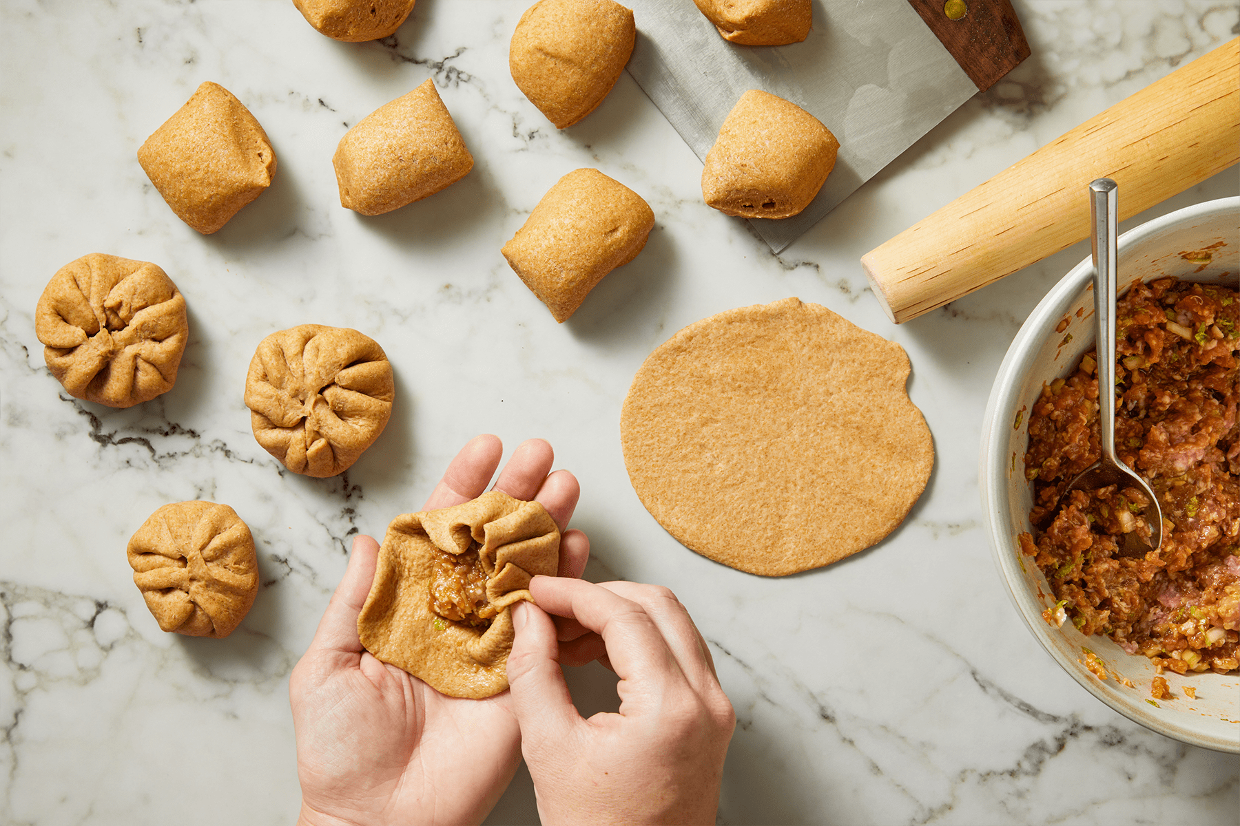 Fill the Bao Buns Baozi