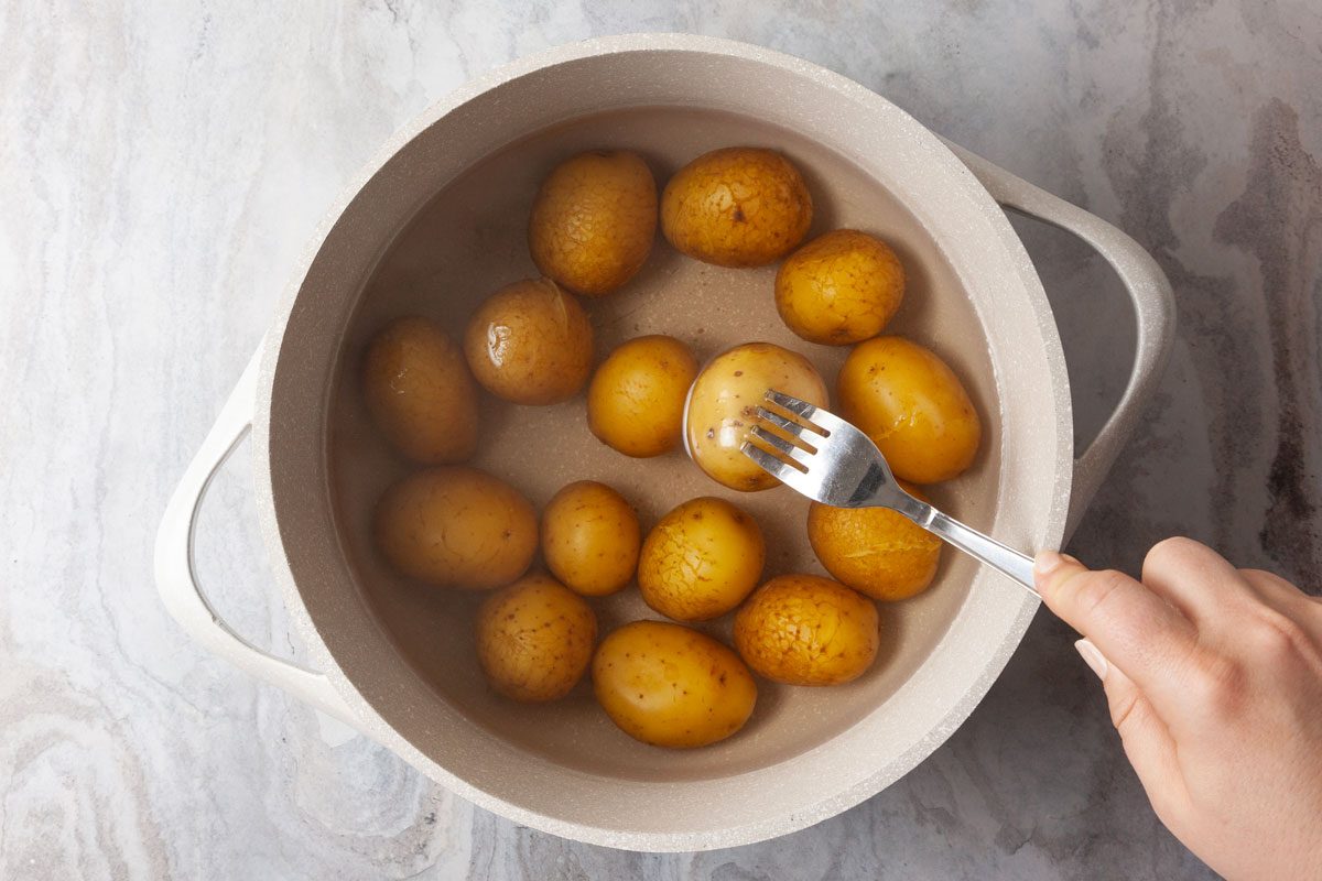 Caesar Smashed Potatoes