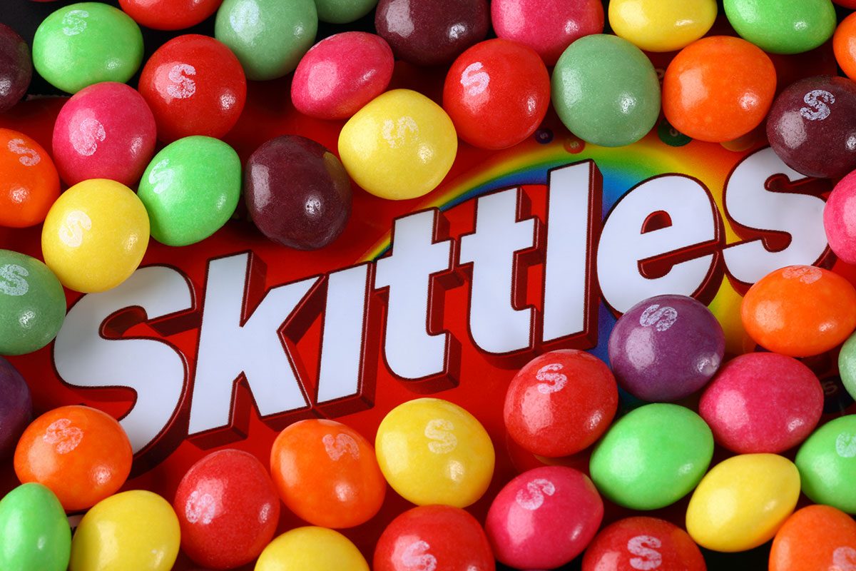 Skittles is a fruit-flavoured sweets, produced by Wm