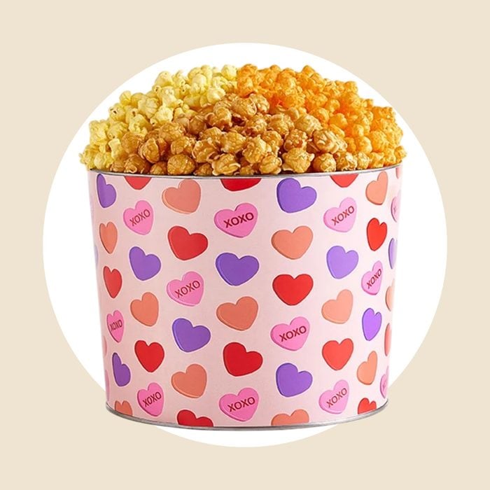 To Be Loved 2 Gallon 3 Flavor Popcorn Tin Via Thepopcornfactory.com